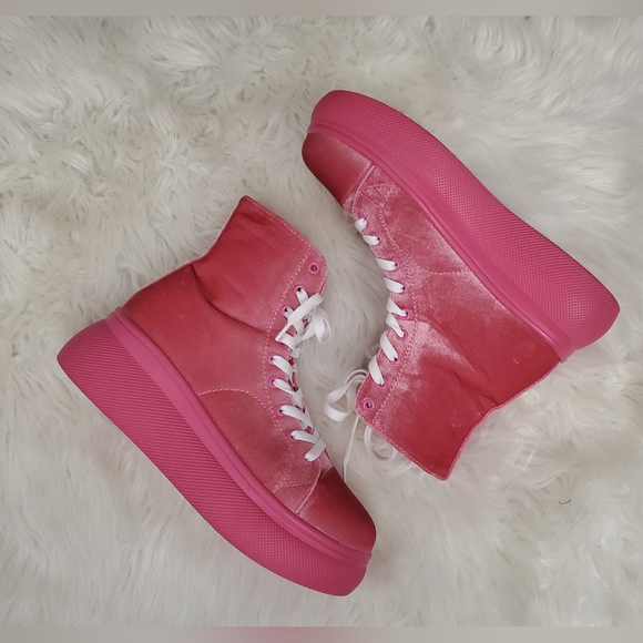 Hot Pink High Tops - Picture 4 of 8